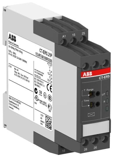Actual product image ABB Time relay, delayed pick-up, 2c/o, 24-240V AC/DC, push-in