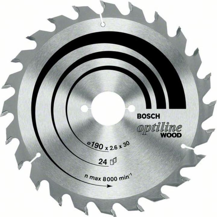 Actual product image Bosch Professional Zubehör PRO Wood circular saw blade, 190 x 2.6 x 30 mm