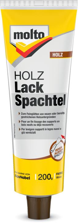 Molto Holz Lack Spachtel weiss (200 g)