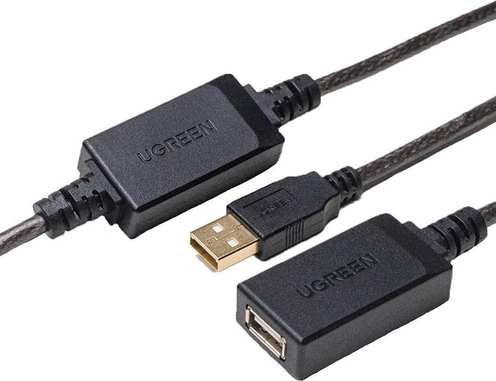 Image du produit Ugreen US121 Active USB 2.0 Extension 15m - Noir (15 m, USB 2.0)