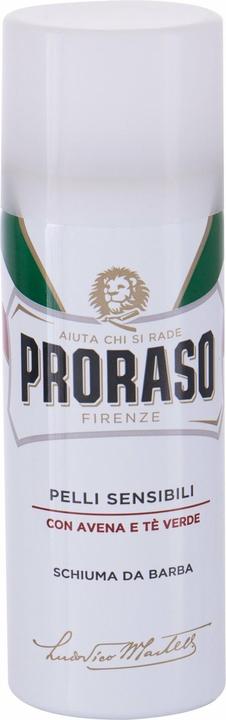 Actual product image Proraso Shaving Foam Sensitive Green Tea 50ml (50 ml, Shaving soap)