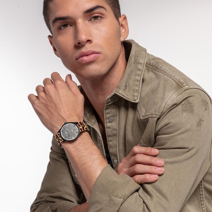 Actual product image Thomas Sabo Watch Strap Code TS Nato Animal Print (20 mm, Textile (Natoband))