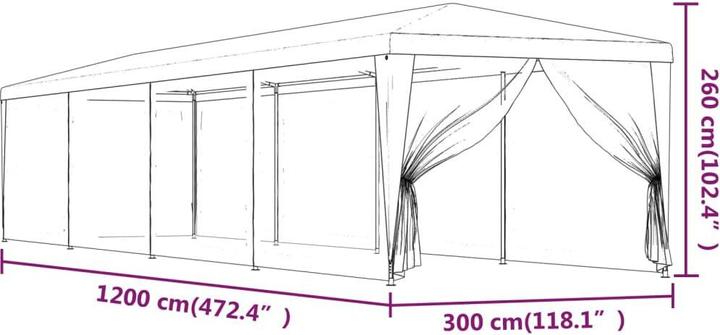 Produktbild vidaXL Desirae (300 cm, 1200 cm)
