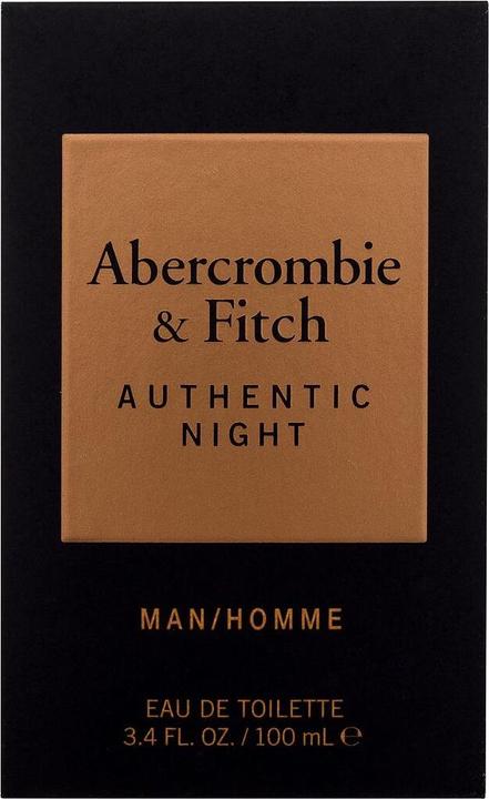 Produktbild Abercrombie and Fitch Abercrombie & Fitch - Authentic Night Man - Eau de toilette 100ml (Eau de Toilette, 100 ml)