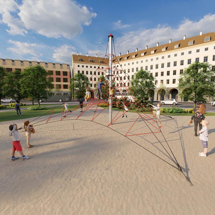 Produktbild Huck Seiltechnik Seilpyramide Spider 6