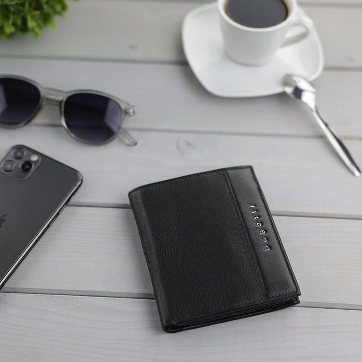 Actual product image Bugatti Nome wallet RFID protection leather 10 cm