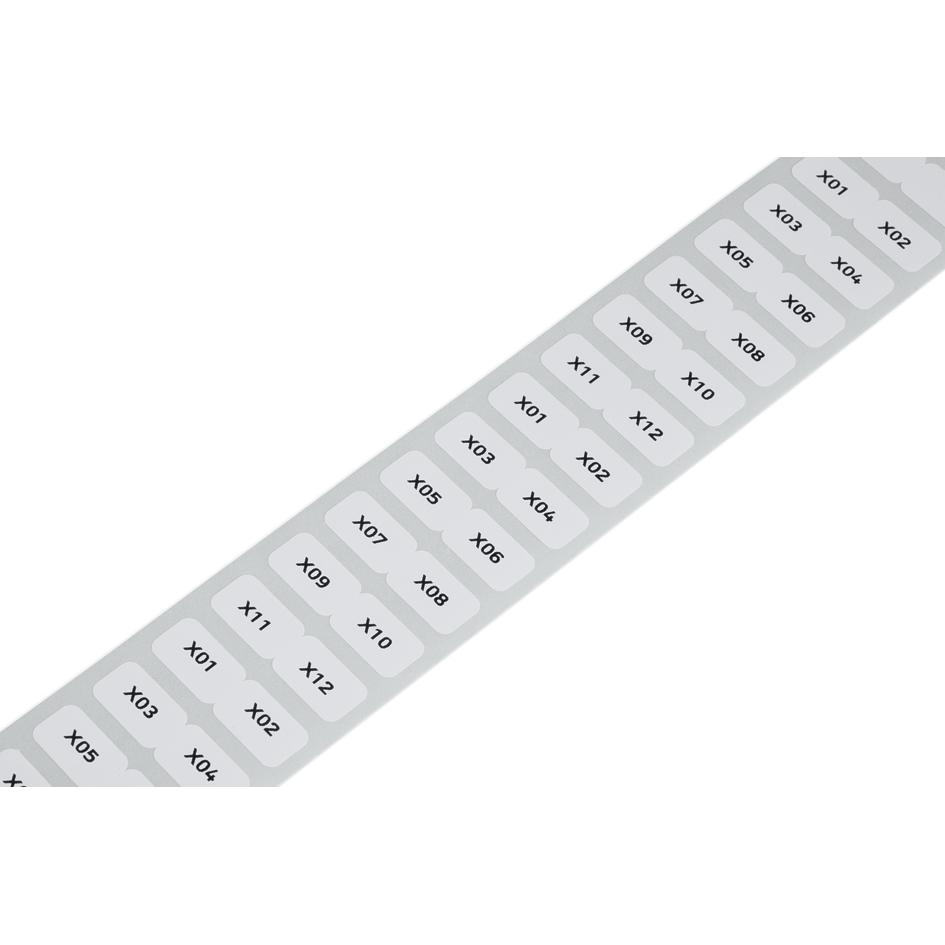 Wago, Etiketten, Etikett weiss 15x9mm 3000St/Rolle 210-806 Selbstklebend, Beschriftung mit Beschriftung, Farbe weiss
