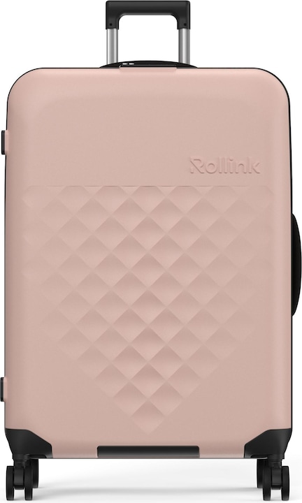 Actual product image Rollink Harde suitcase / trolley / travel case - Vega 360 - 76 cm - Rose (105 l, L (90 - 115l))