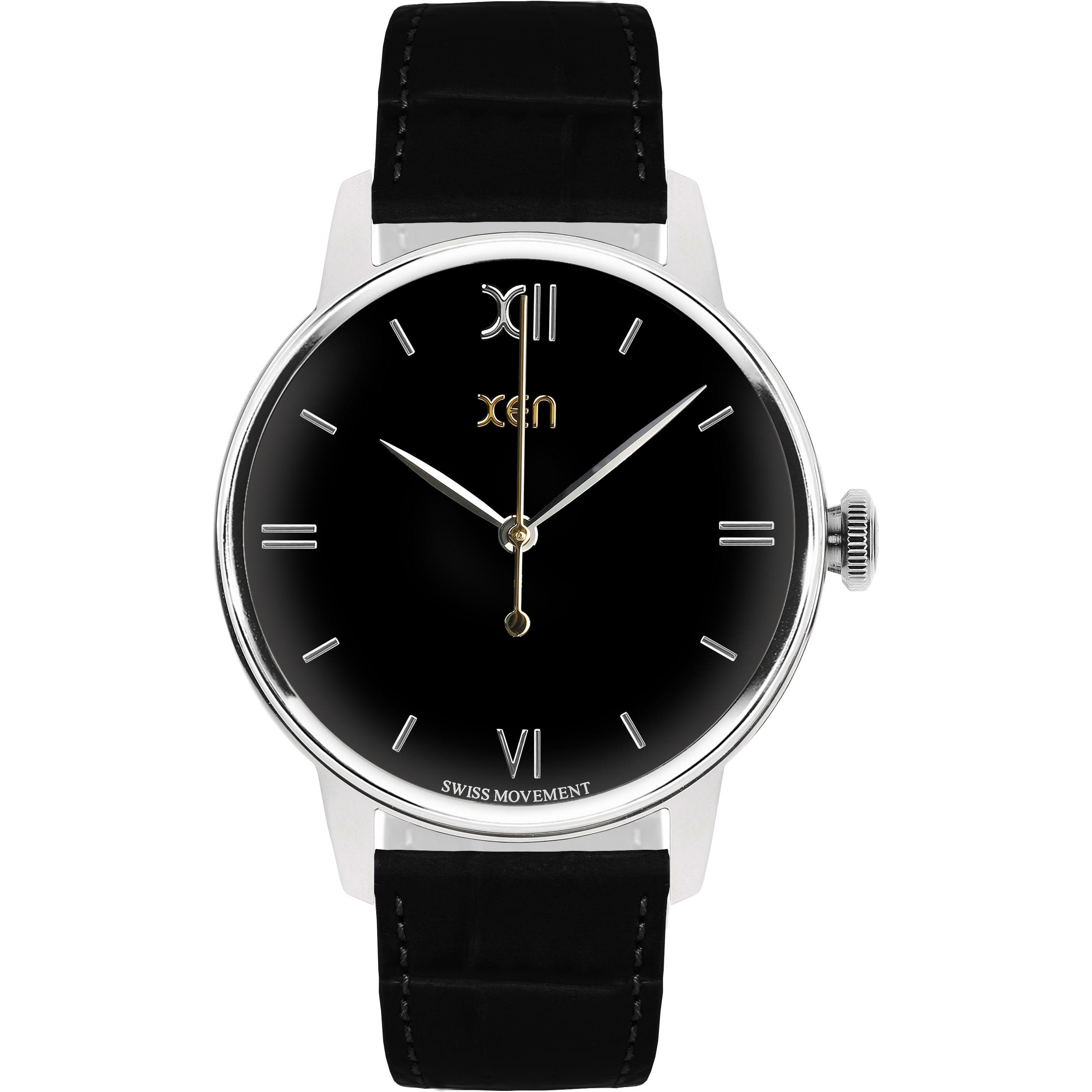 Xen, Armbanduhr, Armbanduhr Classic XQ0300, Schwarz, (Analoguhr, 41 mm)