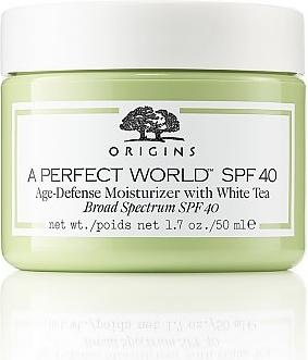 Produktbild Origins A Perfect World Age-Defense Moisturizer With White Tea (50 ml, Tagescreme, SPF 40)