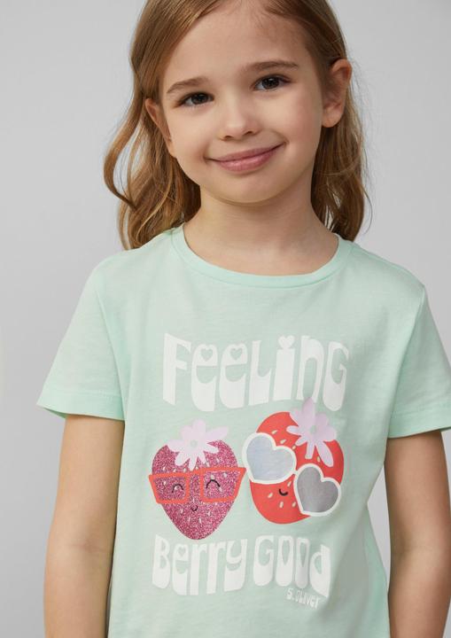 Produktbild S.Oliver T-Shirt Jersey-T-Shirt im Loose Fit mit Effektprint (128, 134)
