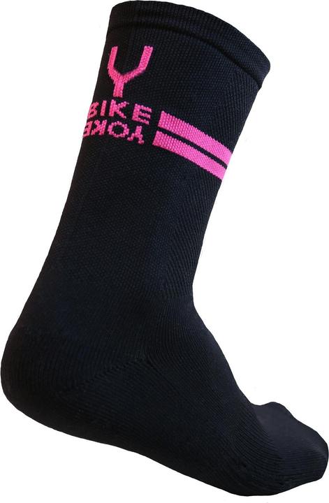 Image du produit BikeYoke Chaussettes, Taille unique. Noir/rose. (Taille unique)