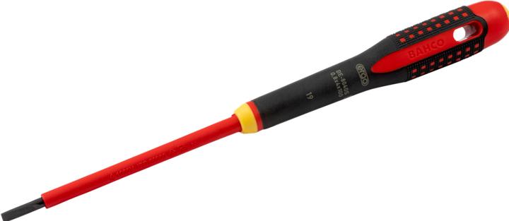 Produktbild Bahco BE-8010S - ERGO Isolierter Schraubendreher für Schlitzschrauben mit 3-Komponenten-Griff, VDE (Schlitzschrauben)