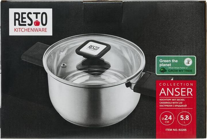 Productafbeelding Resto BRAADPAN D24CM 5,8L/92205 (24 cm, Steelpan, Roestvrij staal)