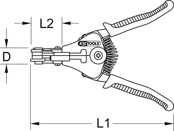 Actual product image KS Tools Automatic wire stripper (170 mm)