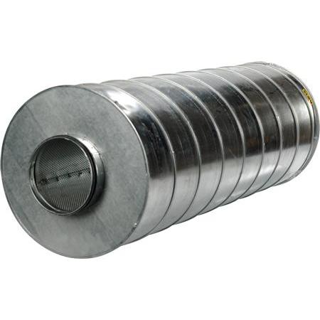Lindab, Belüftungssystem, Lyddaemper SLU 315 med 100 mm isolering. Laengde 1200 mm ydre diameter 500 mm. NPU tilkøbes.