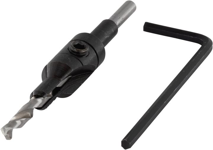 Image du produit wolfcraft 1 foret d'amorçage avec fraise à lamer ø3,5-9,5mm (3,5 mm, 5 mm)