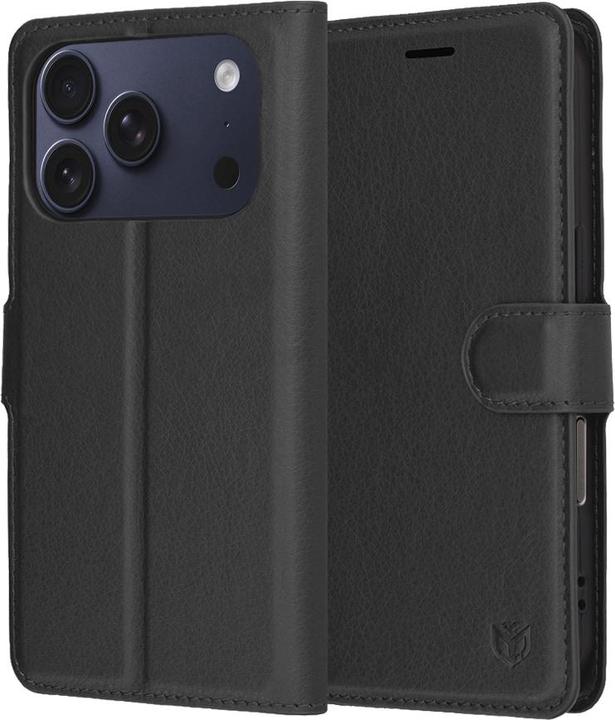 Actual product image Techsuit - Leather Folio - iPhone 17 Pro - Black (Apple iPhone 17 Pro)
