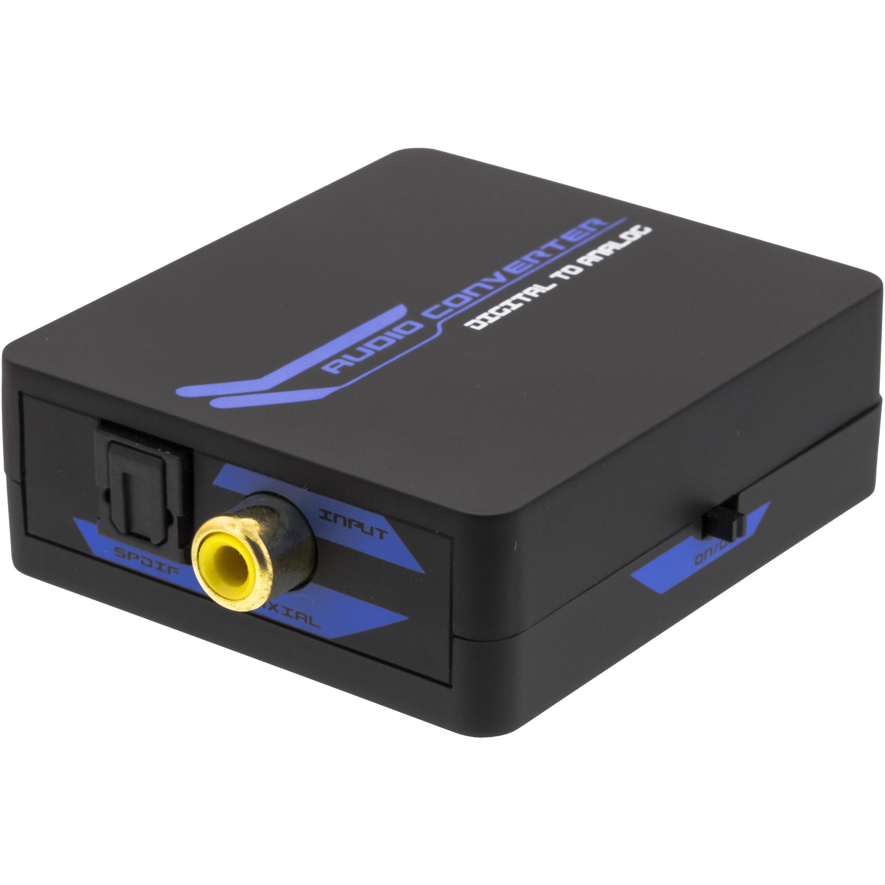 Deltaco Convertitore audio DG-AN1, Adattatore audio, Nero