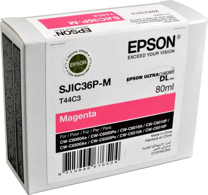 Actual product image Epson SJIC36P(M) - 80 ml - magenta - original (M)
