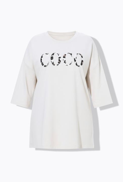 Image du produit Miamoda T-shirt oversize, application COCO léopard (50, 52)