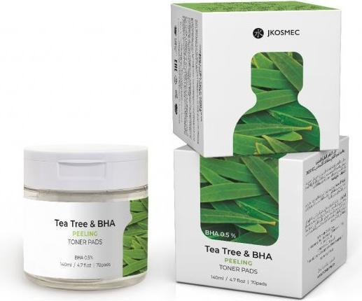 Produktbild JKosmec Tea Tree and BHA Peeling Toner Pads (Reinigungspeeling, 700 ml)