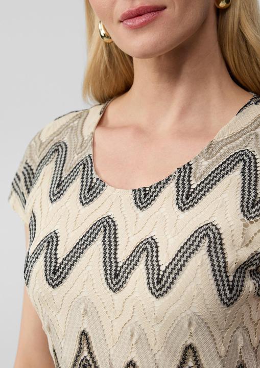 Immagine prodotto S.Oliver Kleid Gemustertes Etuikleid aus Häkeljersey (40)