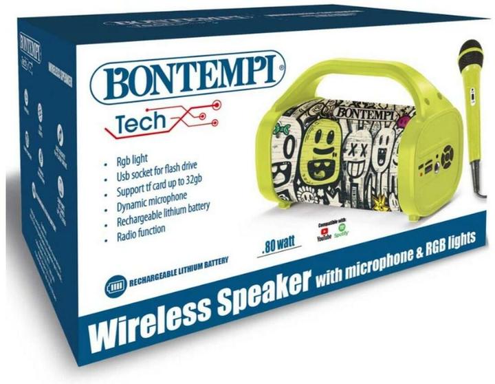 Actual product image Bontempi Wireless Lautsprecher mit Mikrofon 80W