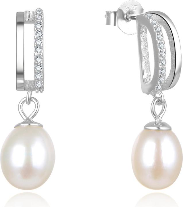 Immagine prodotto Beneto Eleganti orecchini in argento con perle vere AGUP2687P (L)