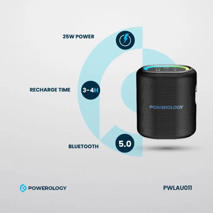 Produktbild Powerology TWS Speaker 20W - Black (6 h, Akkubetrieb)