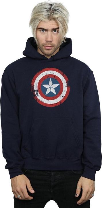 Image du produit - Sweat à capuche CAPTAIN AMERICA CIVIL WAR DISTRESSED SHIELD - Homme (XL)