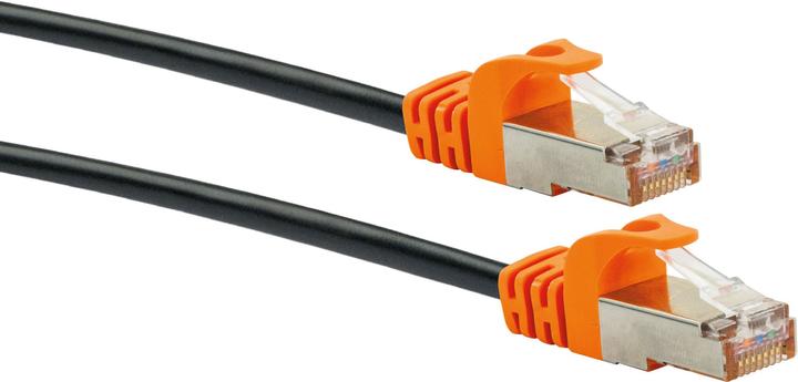 Produktbild Schwaiger CAT7 Netzwerkkabel S/FTP Ste/Ste 5,00m schw/oran (CAT7, 5 m)