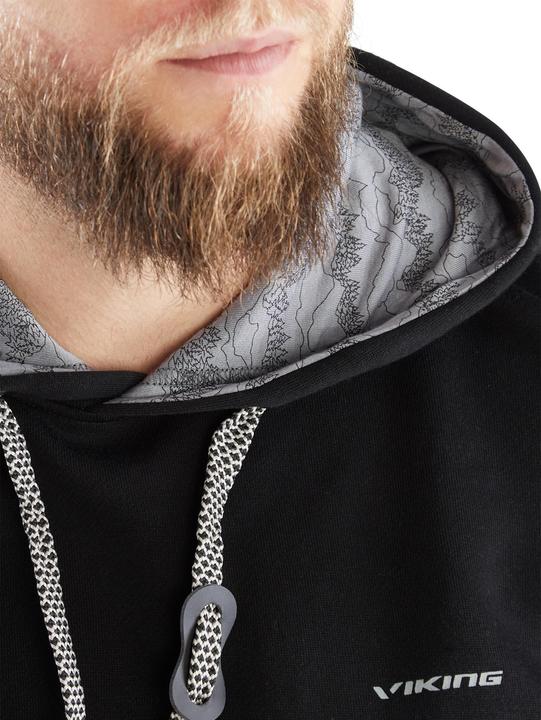 Immagine prodotto Vikingsports Felpa con cappuccio Europe Bamboo Laxa Uomo Nero (L)
