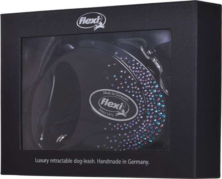 Produktbild Flexi Glam Splash Mystic with Swarovski crystals M - Hund Rückziehbare Leine - 5 m - Schwarz (M, Hund, Allgemein)