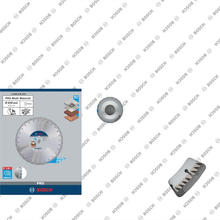 Actual product image Bosch Professional Zubehör PRO Multi Material diamond cutting disc, 400 x 20 mm