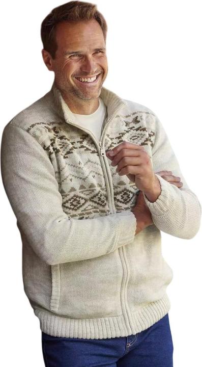 Actual product image Atlas For Men Mens Knitted Fleece Lined Jacket (L)