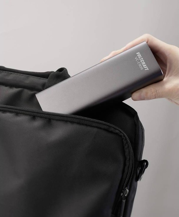 Produktbild Voltcraft VC-C909 Powerbank 27000 mAh Power Delivery 3.0 Li-Ion Schwarz-Silber (27000 mAh)
