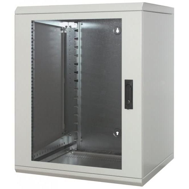 Thumbnail - Schweitzer EasyFix - Gehäuse - geeignet für Wandmontage - Hellgrau, RAL 7035 - 18U - 48.3 c (18 HE, 19 Zoll Rack), Serve...
