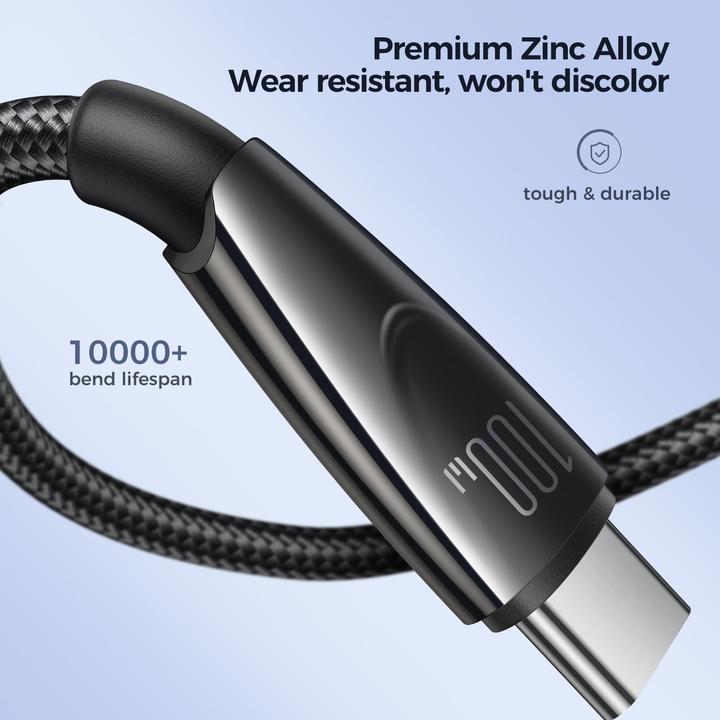 Immagine prodotto Joyroom Cavo Pioneer da 100W USB a USB C SA31-AC6 / 100W / 1,2m (nero) (1.20 m, 100 W)