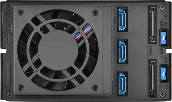 Produktbild Silverstone SST-FS303-12G - 3 Bay Aluminium Trayless Hot Swap Mobile Rack Backplane with Fan and Loc (3.5")