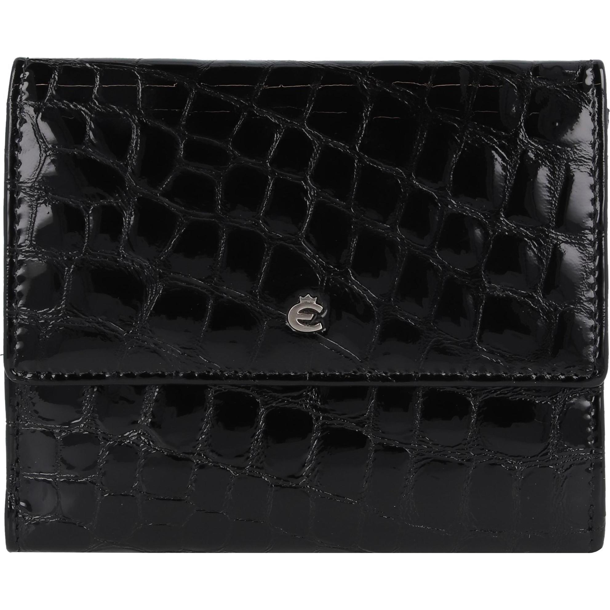 Esquire, Damen, Portemonnaie, Nizza Geldbörse RFID Schutz Leder 12.5 cm, Schwarz