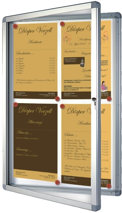 Image du produit Franken Vitrine d'affichage 75x70.4x4.5cm extérieur magnétique/descriptif porte à battants