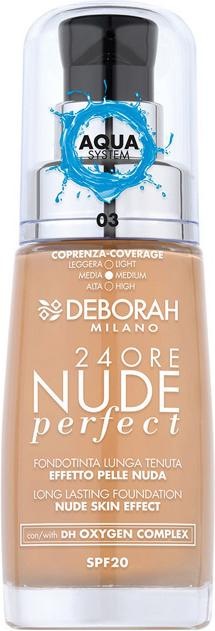 Deborah Milano 24Ore Nude Perfect Foundation No 3 (Sand)