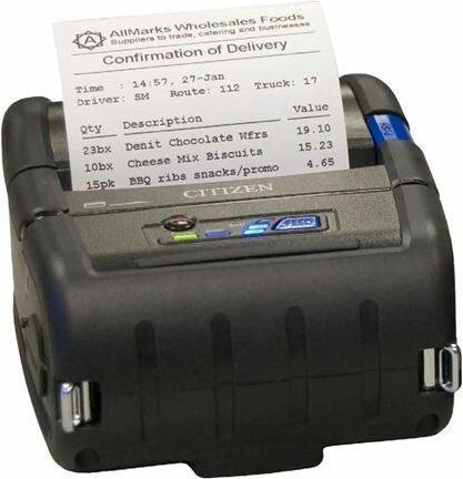 Actual product image Citizen CMP-30IIL 203 x 203 DPI Wired & Wireless Thermal Printing Mobile Printer (WLAN, USB 2.0)