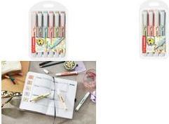 Productafbeelding STABILO Textmarker (Moddergroen, Sienna, Beige, Aarde groen, Umbra, warm grijs, 4 mm, 6 x)
