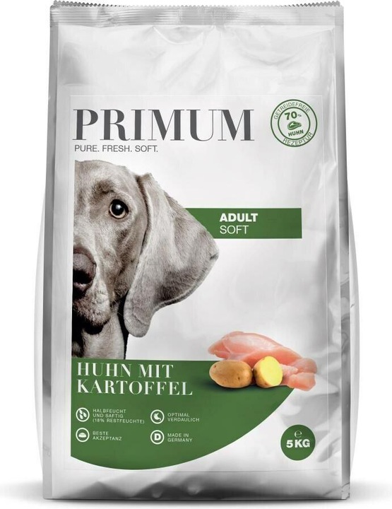 Produktbild PRIMUM Halbfeuchtfutter Adult Huhn mit Kartoffel 5 kg (Adult, 1 Stk., 5071 g)