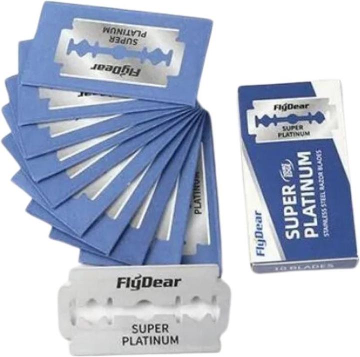 Actual product image FlyDear Razor blades Super Platinum Stainless, Double Edge (10 pcs.) (10 x)