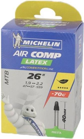 Actual product image Michelin AIRCOMP LATEX 26x1.9/2.2 Presta 40mm (Presta (SV), 26", 40 mm)