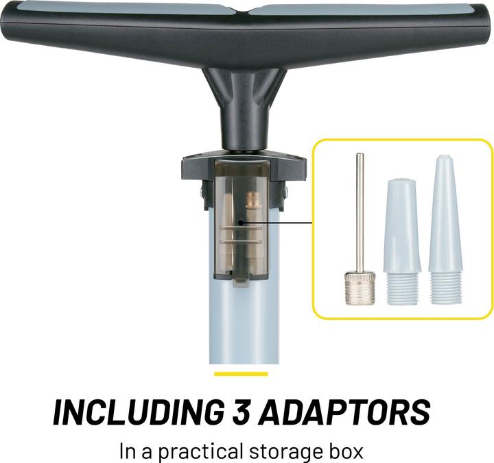 Productafbeelding Dunlop Vloerpomp fiets zwart/grijs