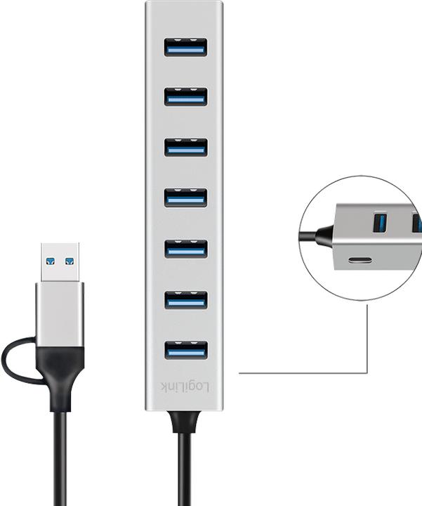 Produktbild LogiLink Prüfen (USB-C, 7 Ports)
